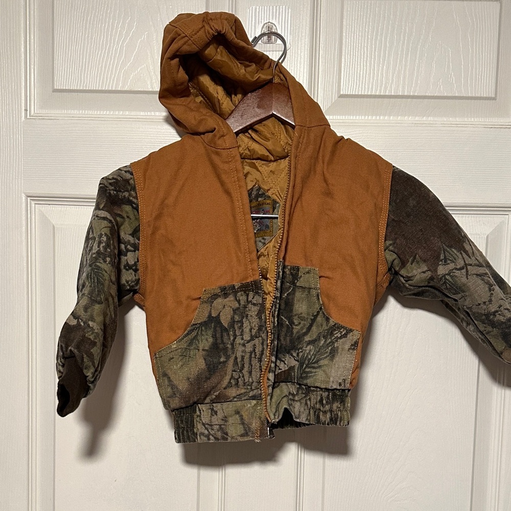 Camouflage and Brown Hooded Jacket 2T